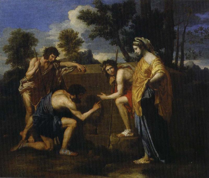 Nicolas Poussin et in arcadia ego oil painting picture